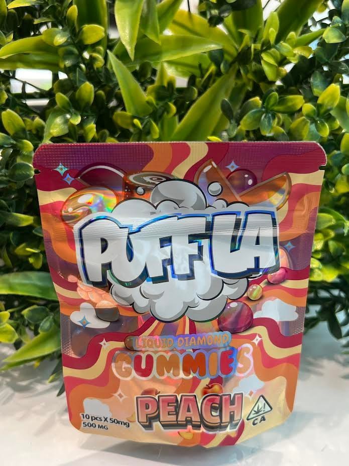 0-6-1.jpg PUFF LA GUMMIES-500mg- PEACH - Image 1