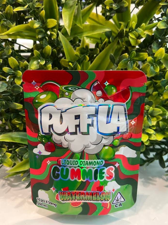 0-9-2.jpg PUFF LA GUMMIES-500mg- WATERMELON - Image 1