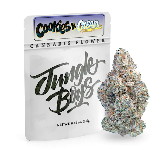 1653414203-cookiesncream_pouch-nug_0522.webp Jungle Boys | Cookies N Cream- 3.5g Flower - Image 1