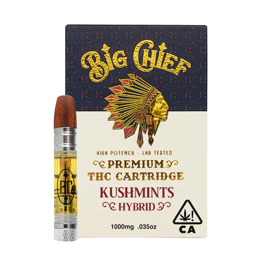 1692652690-kushmints.webp BIG CHIEF- 1G CART- KUSHMINTS - Image 1