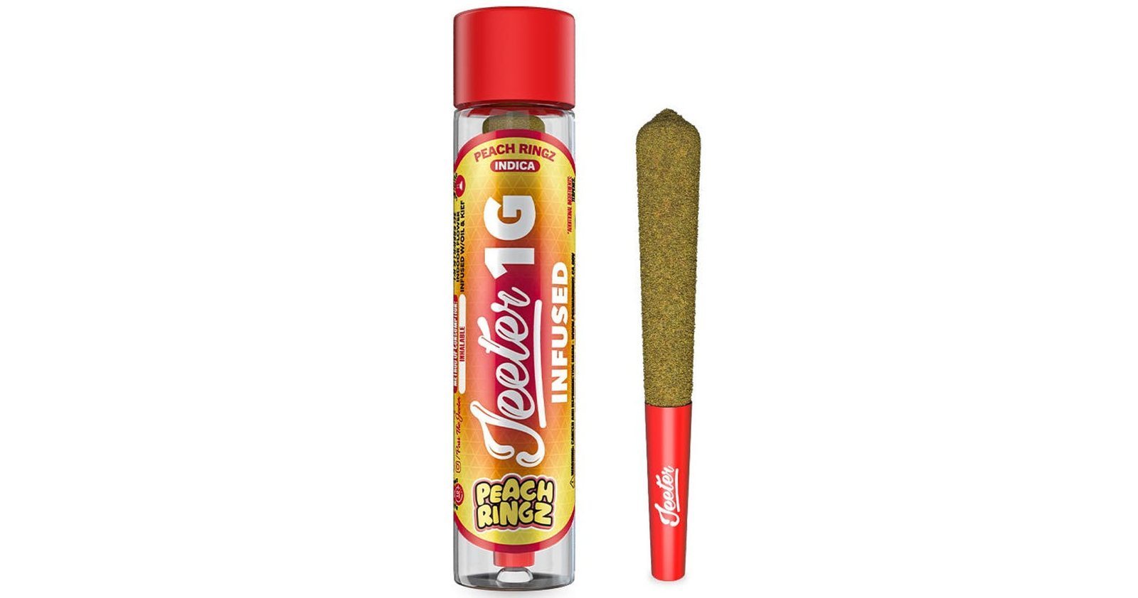 8a433382-e5e0-4890-ba3a-f5da38510783.jpg JEETER DIAMOND INFUSED PRE-ROLL- 1G – PEACHES - Image 1