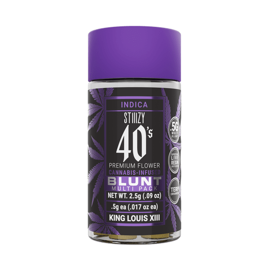 9e20a236a6269280dfd27d57f3725b0f.png STIIIZY- 40’S BLUNT 5 PACK- KING LOUIS XIII - Image 1