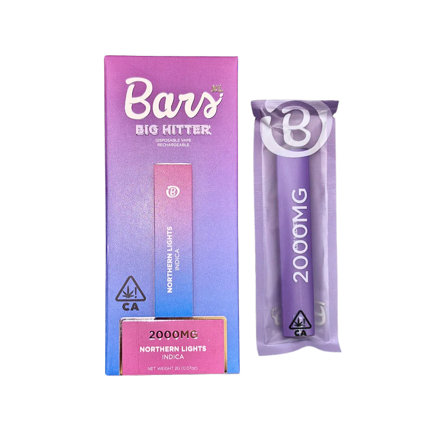 bars_xl_northern_lights.webp BARS- DISPOSABLE VAPE 2G- NORTHERN LIGHTS - Image 1