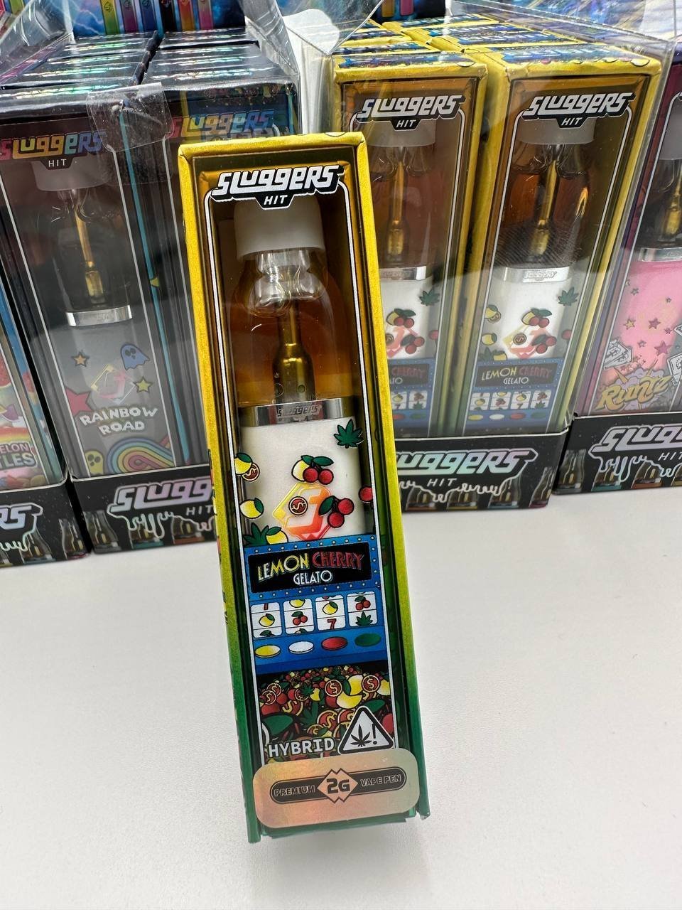 img_20240102_083936_309.jpg SLUGGERS- PREMIUM CANNABIS- VAPE PEN 2G- LEMON CHERRY GELATO - Image 1