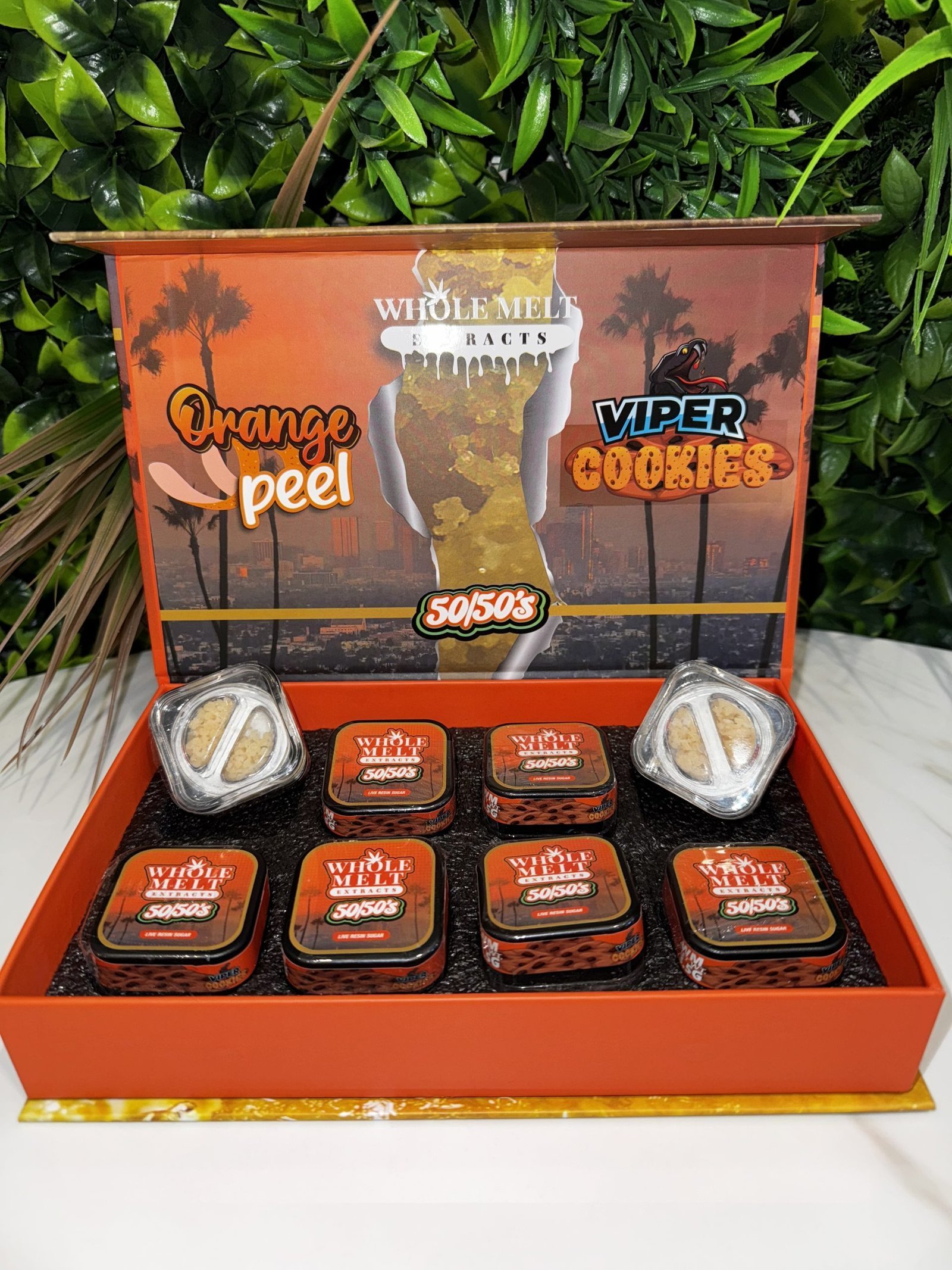 img_2497-scaled-1.jpg WHOLE MELT EXTRACTS- Premium Live Resin Sugar- 50/50s- ORANGE PEEL/VIPER COOKIES- 3.5g - Image 1