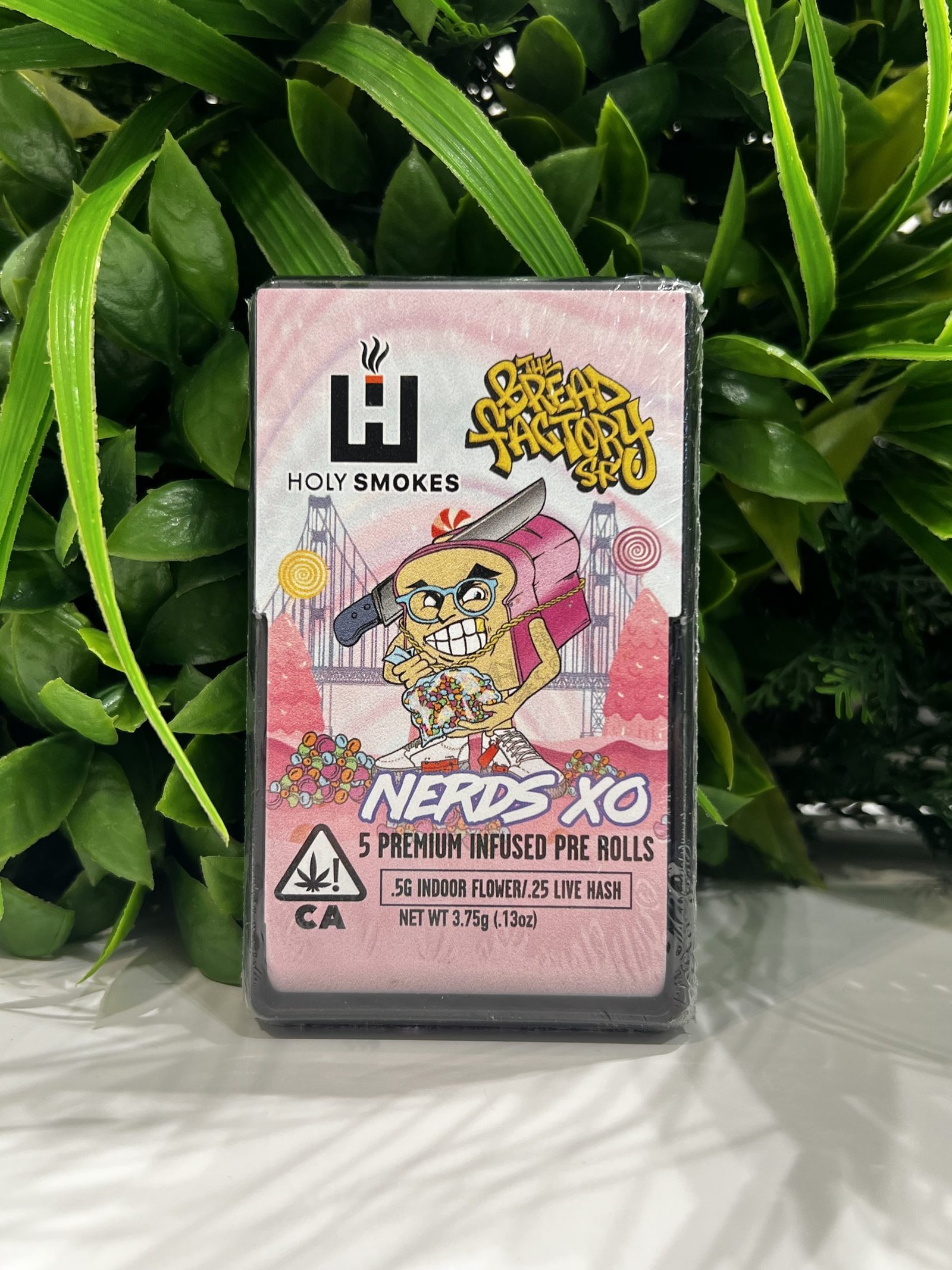 img_4122-scaled-1.jpg HOLY SMOKES- 5 INFUSED PRE-ROLLS- NERDS XO (SATIVA) - Image 1