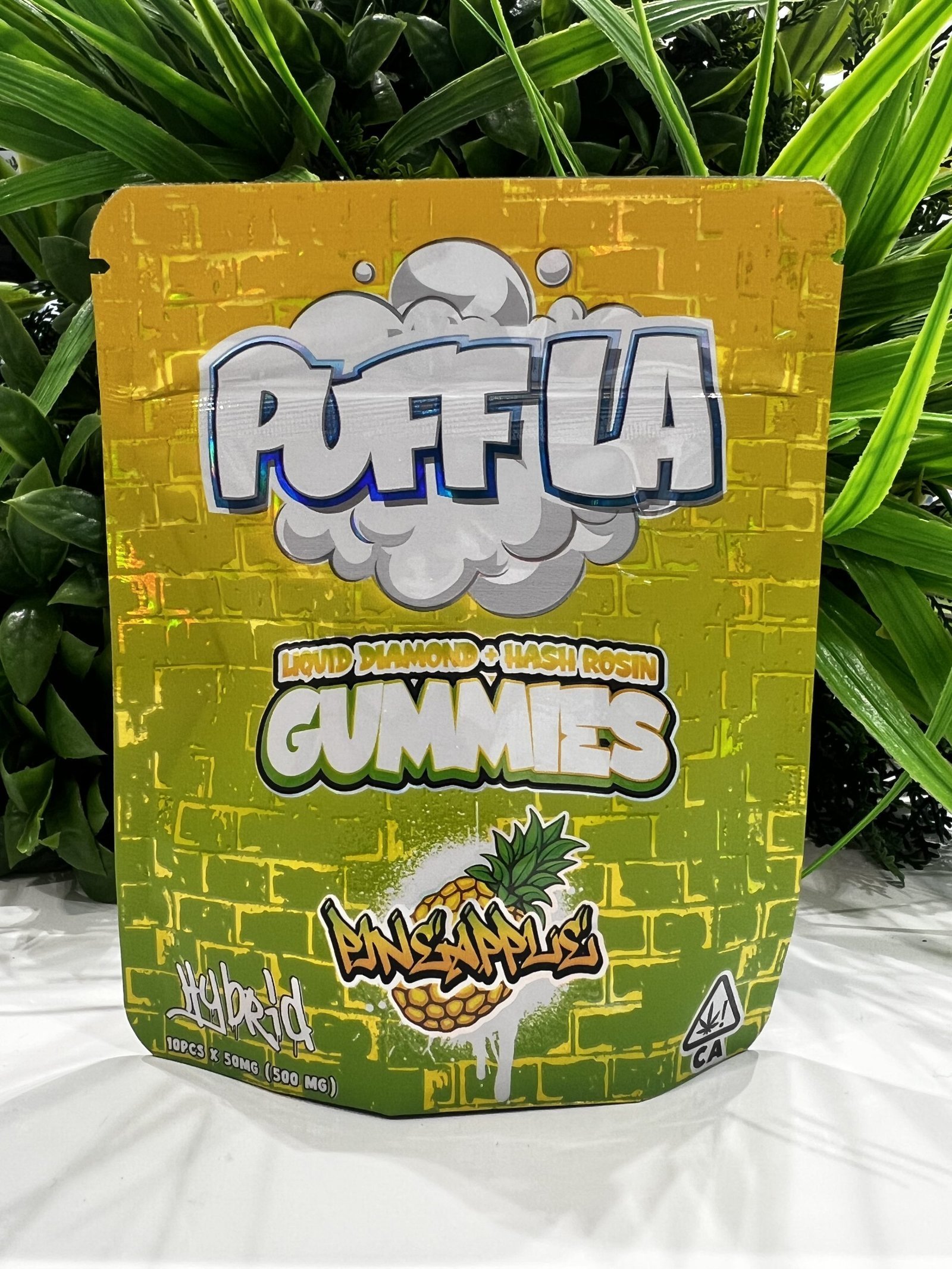 img_4132-scaled-1.jpg PUFF LA GUMMIES- HASH INFUSED 500mg- PINEAPPLE - Image 1