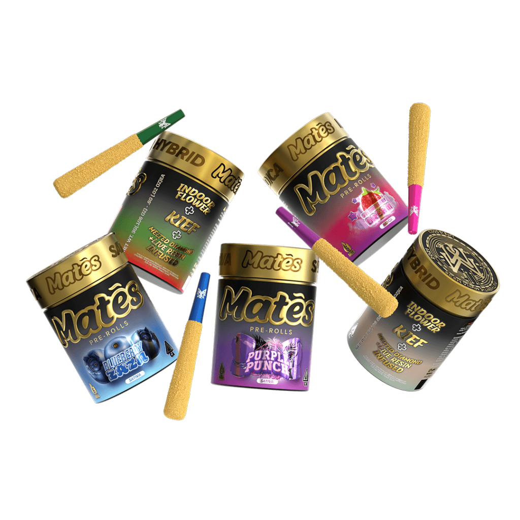 infused-1-1024x1024-1-1.png MATES- Melted Diamond & Live Resin Infused- 5pck Pre Roll- ORANGE CAKE - Image 1