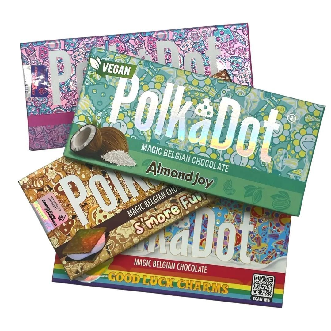 polkadot-chocolate-chocolate-shroom-bars.jpg PolkaDot Chocolate Bars - Image 1