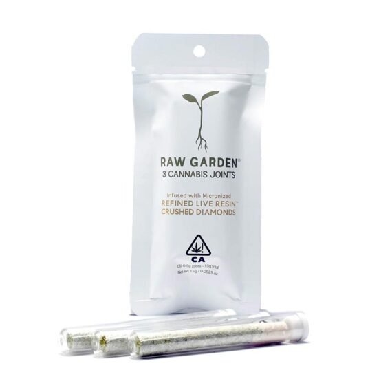 raw-garden-sunshine-og-infused-pre-roll-3-pack-570x570-1-7.jpg RAW GARDEN- INFUSED JOINTS- MICRONIZED REFINED LIVE RESIN CRUSHED DIAMONDS- STRAWBERRY LIME MOJITO - Image 1