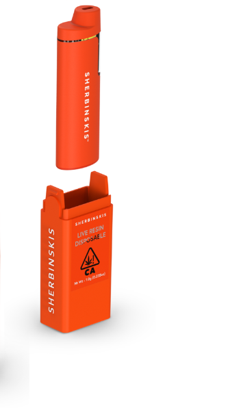 sherb-disposable-5.png SHERBINSKIS- LIVE RESIN DISPOSABLE- DOPPIO - Image 1