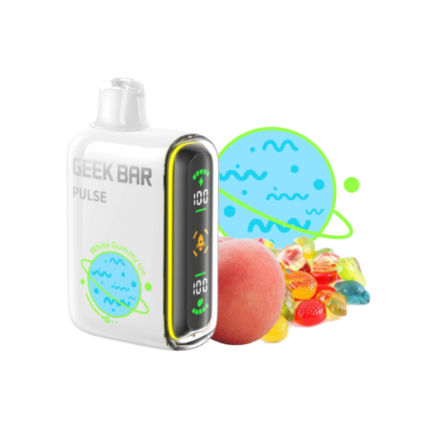 white-gummy-ice-geek-bar-pulse-15000-puffs-disposable-vape-600x600-1.png Geek Bar Pulse White Gummy Ice 15000 Puffs Disposable Vape - Image 1